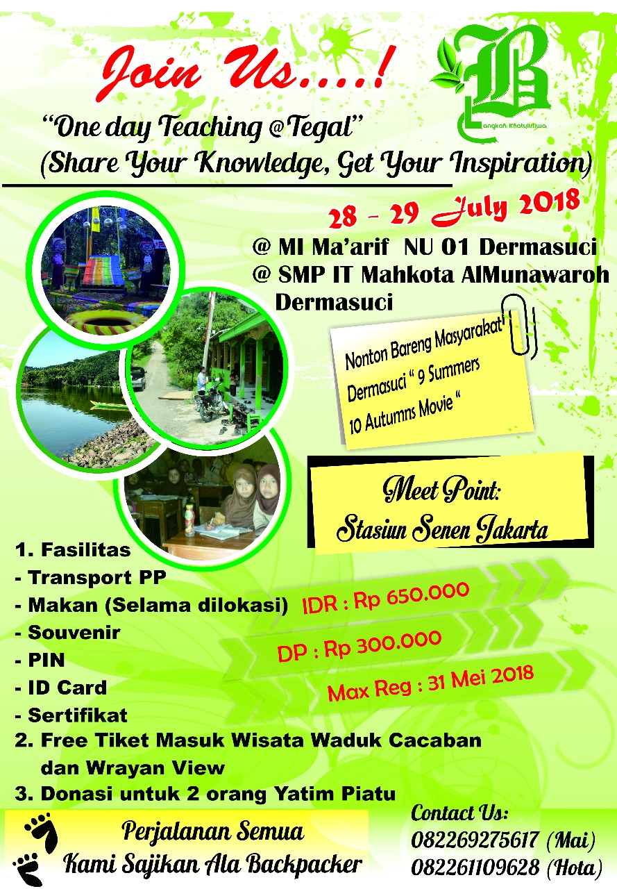 ONE DAY TEACHING @ TEGAL- JAWA TENGAH