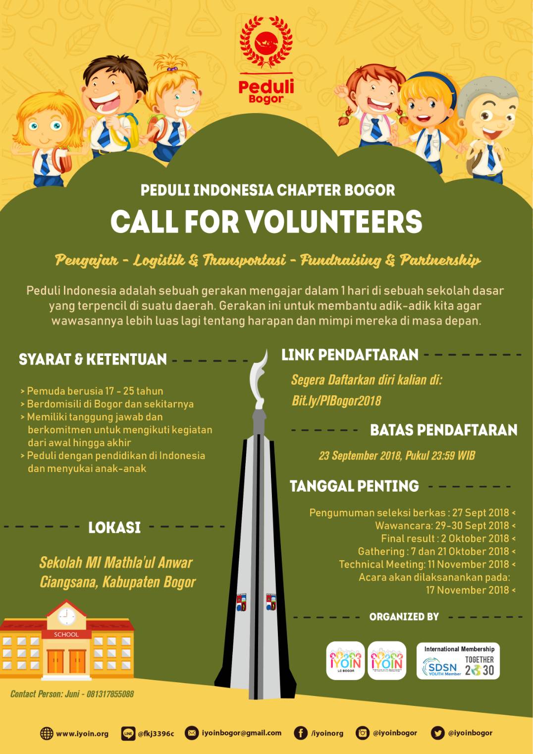 Galeri aktivitas Peduli Indonesia Chapter Bogor ke-2