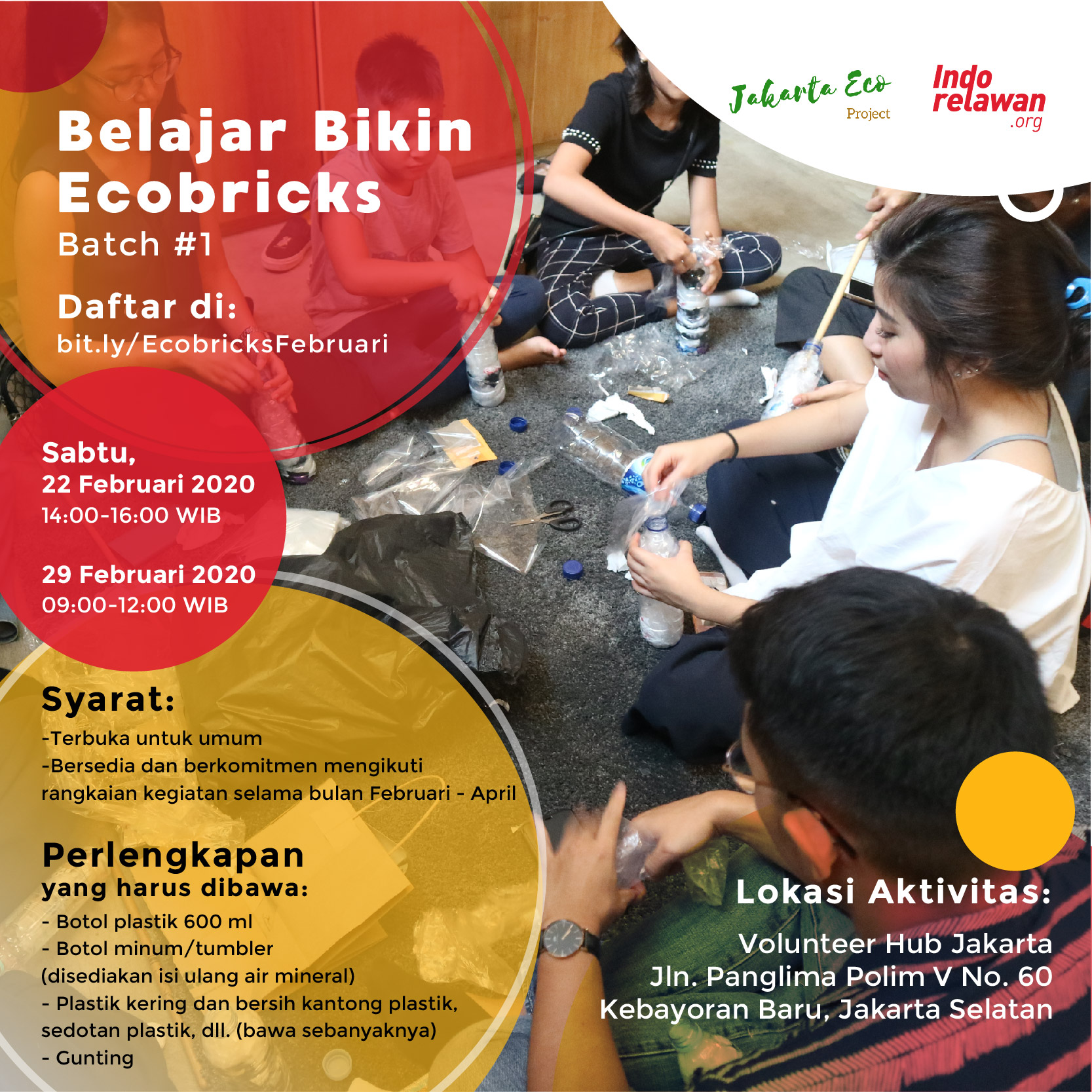 Belajar Bikin Ecobricks - Batch #1 (Februari)
