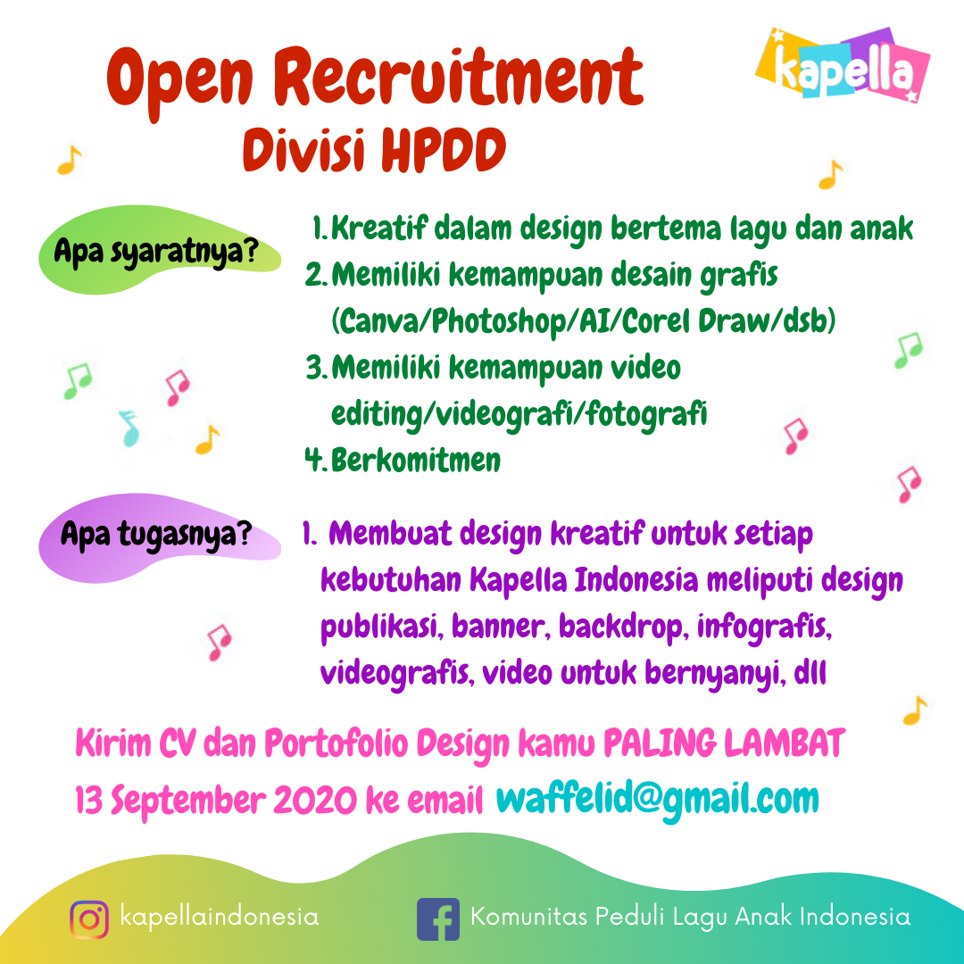 Volunteer HPDD Kapella Indonesia