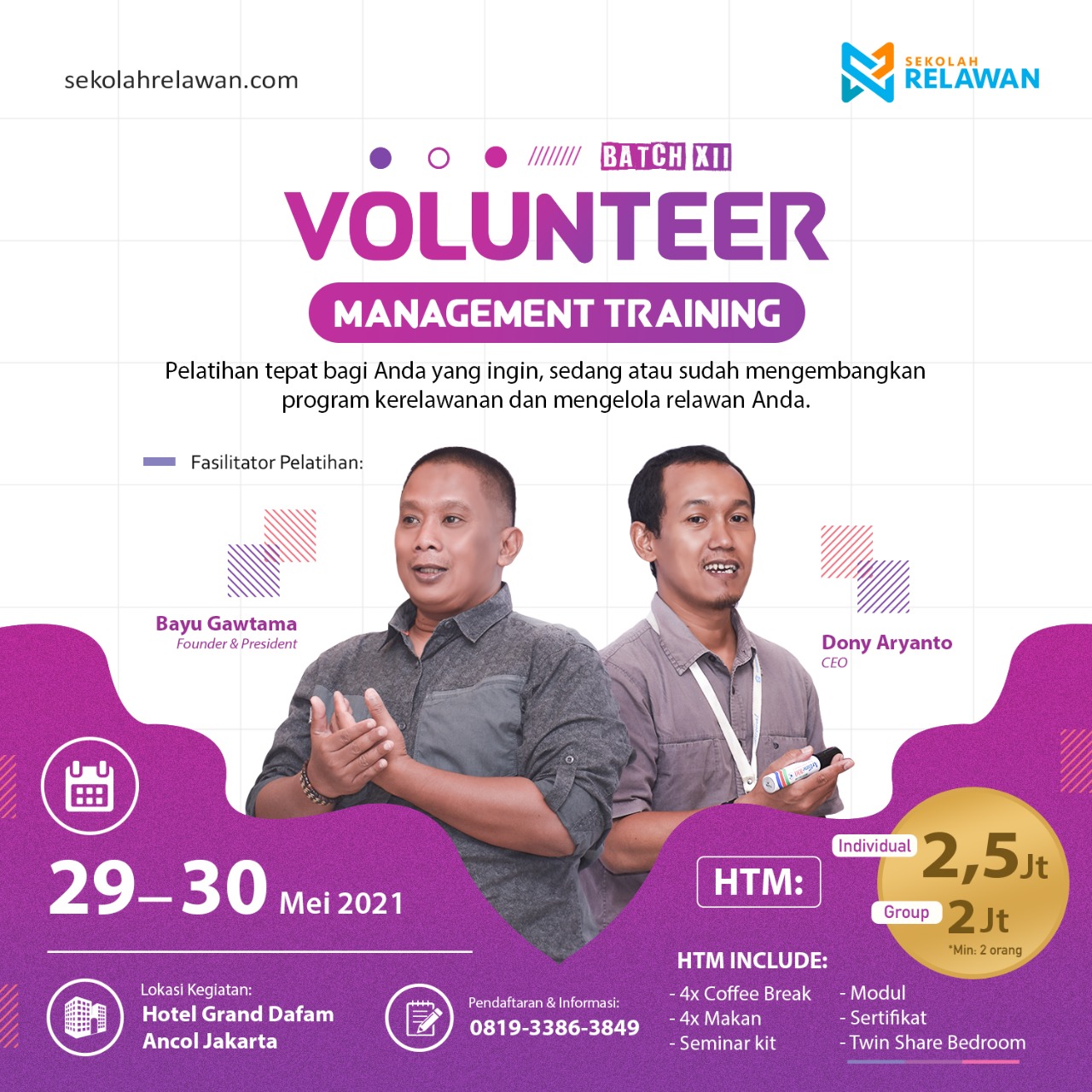 Volunteer Management Training Batch XII