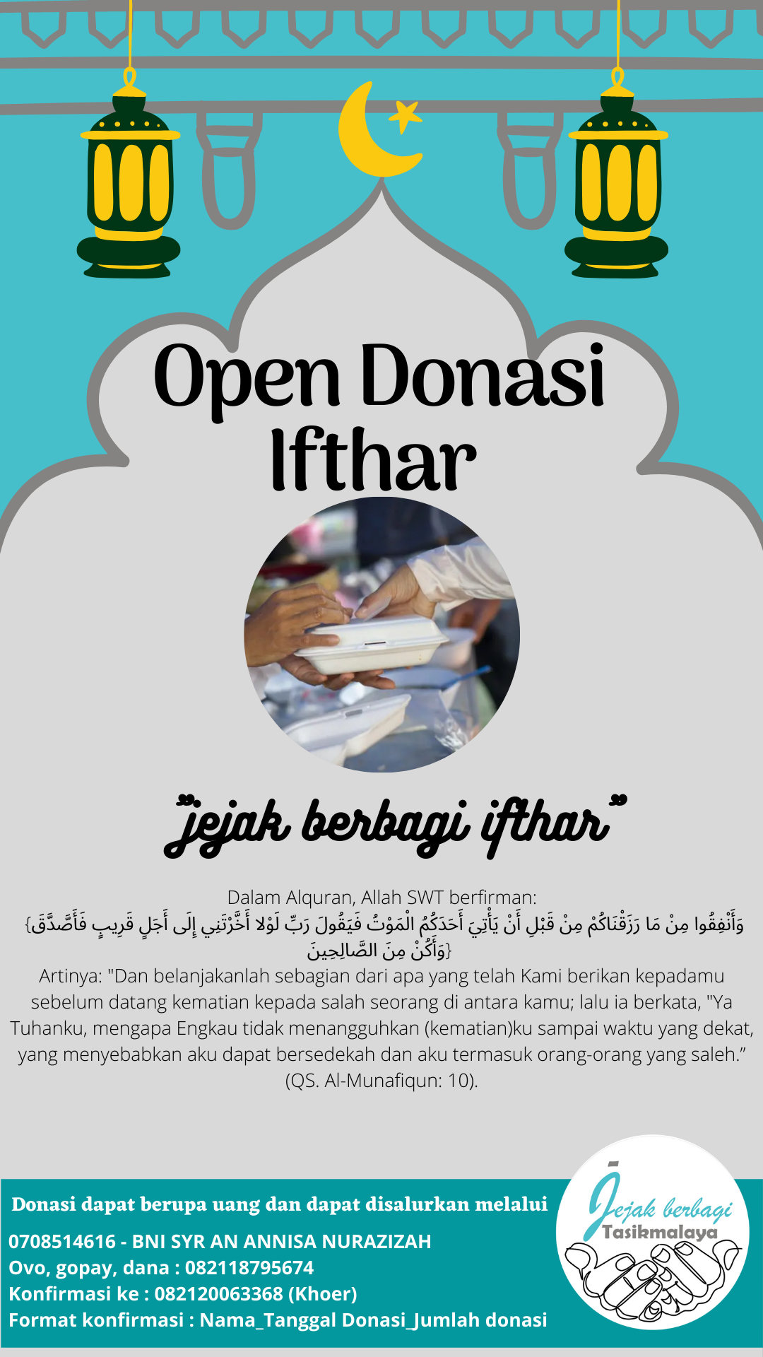 Open Donasi Ifhtar bersama Jejak Berbagi