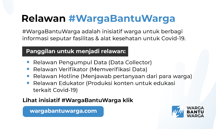 Relawan Generasi Bebas Covid-19 #WargaBantuWarga
