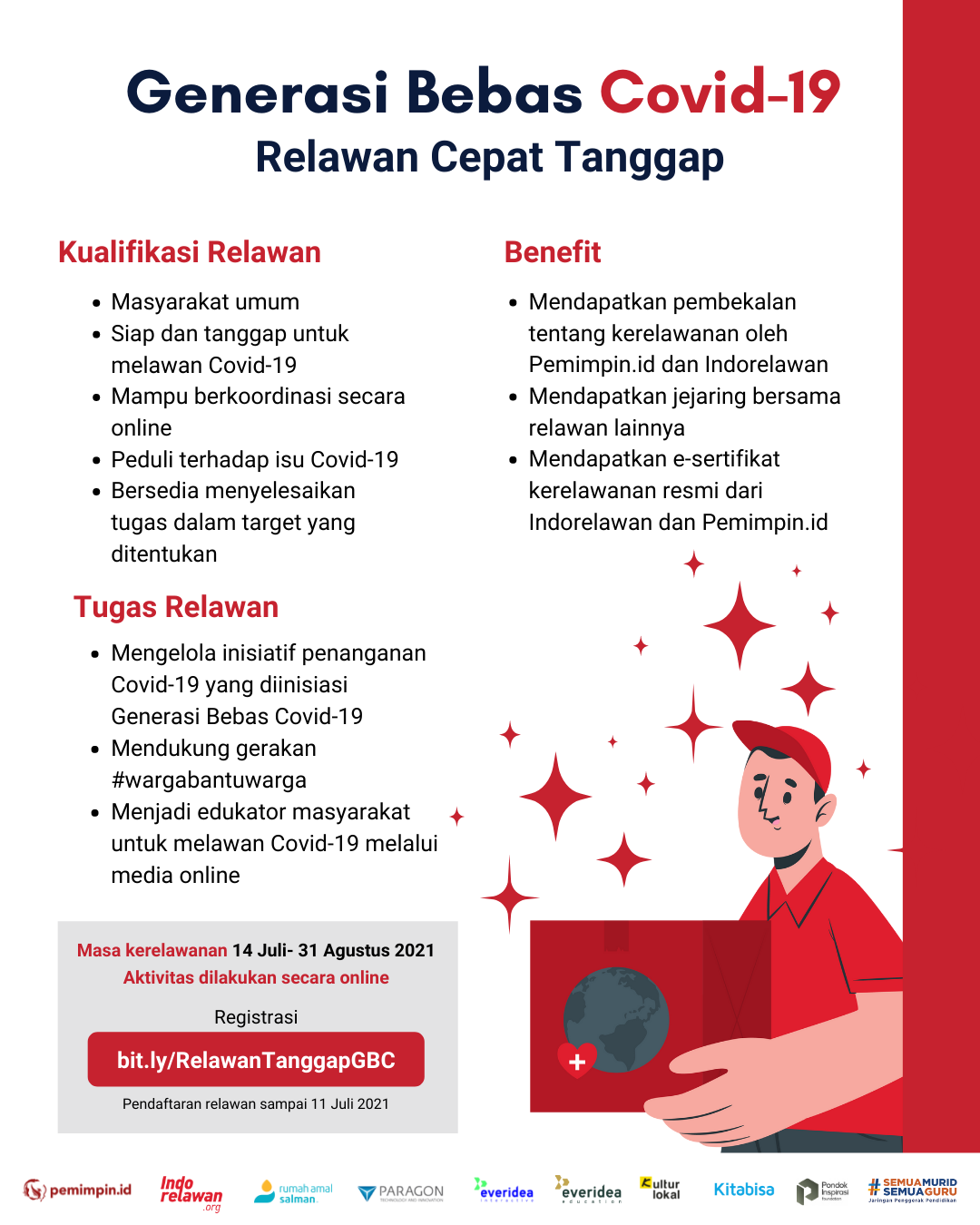 Galeri aktivitas Relawan Generasi Bebas Covid-19 #WargaBantuWarga ke-2