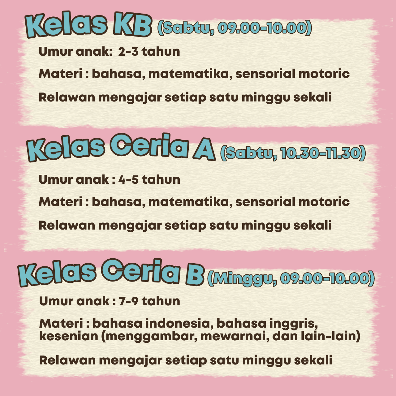 Galeri aktivitas RELAWAN PENGAJAR TITIK TEMU ILMU BANTAR GEBANG ke-2