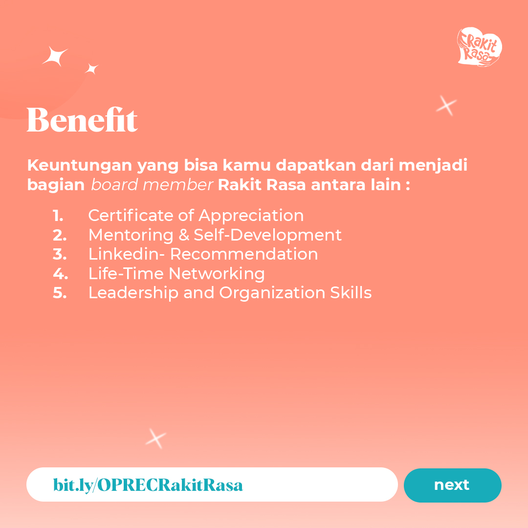 Galeri aktivitas OPEN RECRUITMENT RAKIT RASA ID ke-3