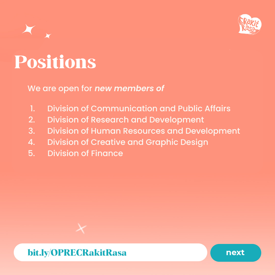 Galeri aktivitas OPEN RECRUITMENT RAKIT RASA ID ke-4