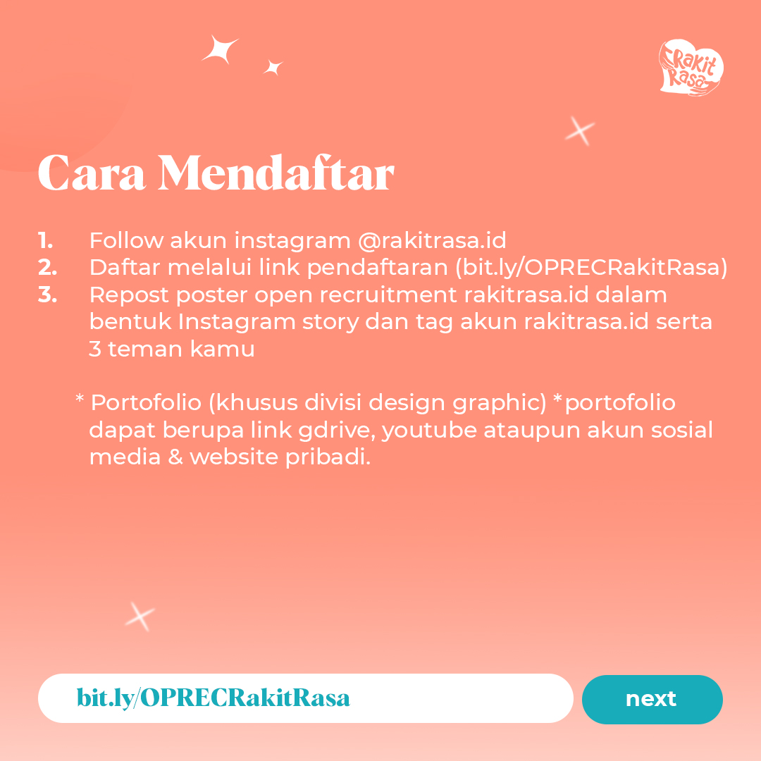Galeri aktivitas OPEN RECRUITMENT RAKIT RASA ID ke-6