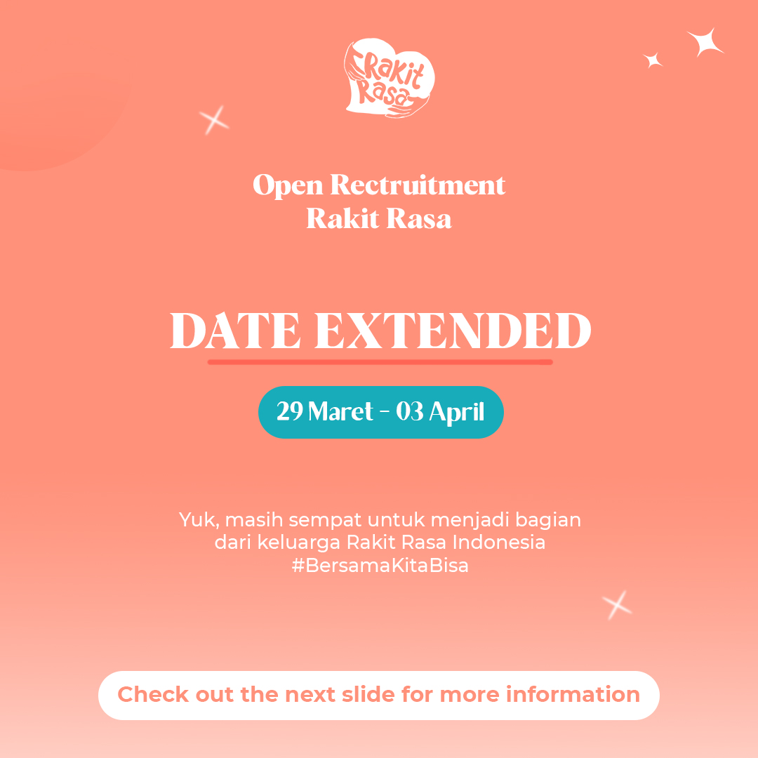 OPEN RECRUITMENT RAKIT RASA ID