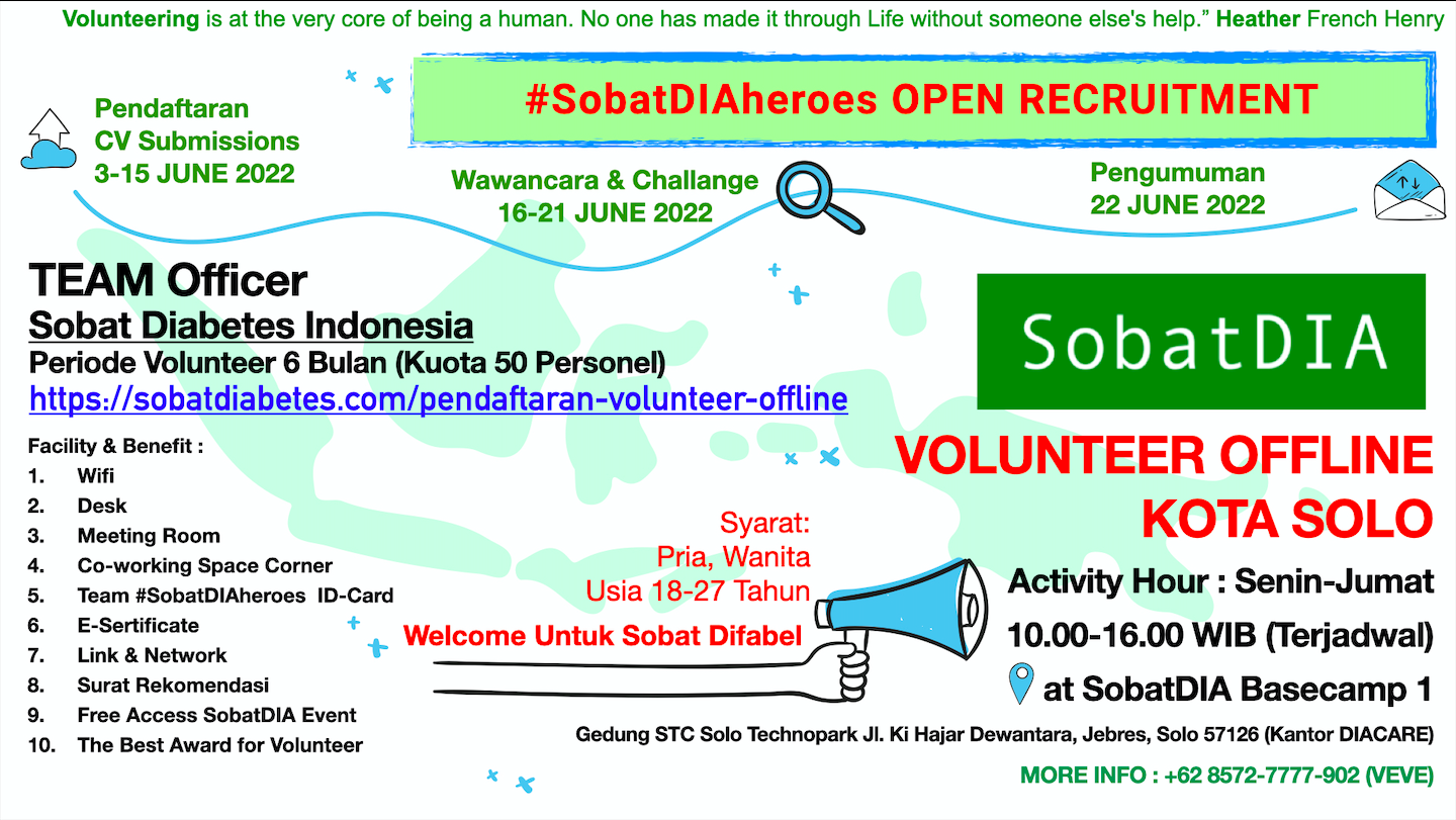 Volunteer #SobatDIAheroes Kota Solo (TEAM OFFLINE)