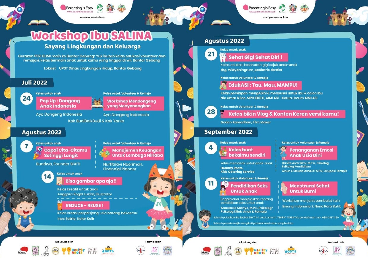 Volunteer Kegiatan Sayangi Lingkungan dan Keluarga