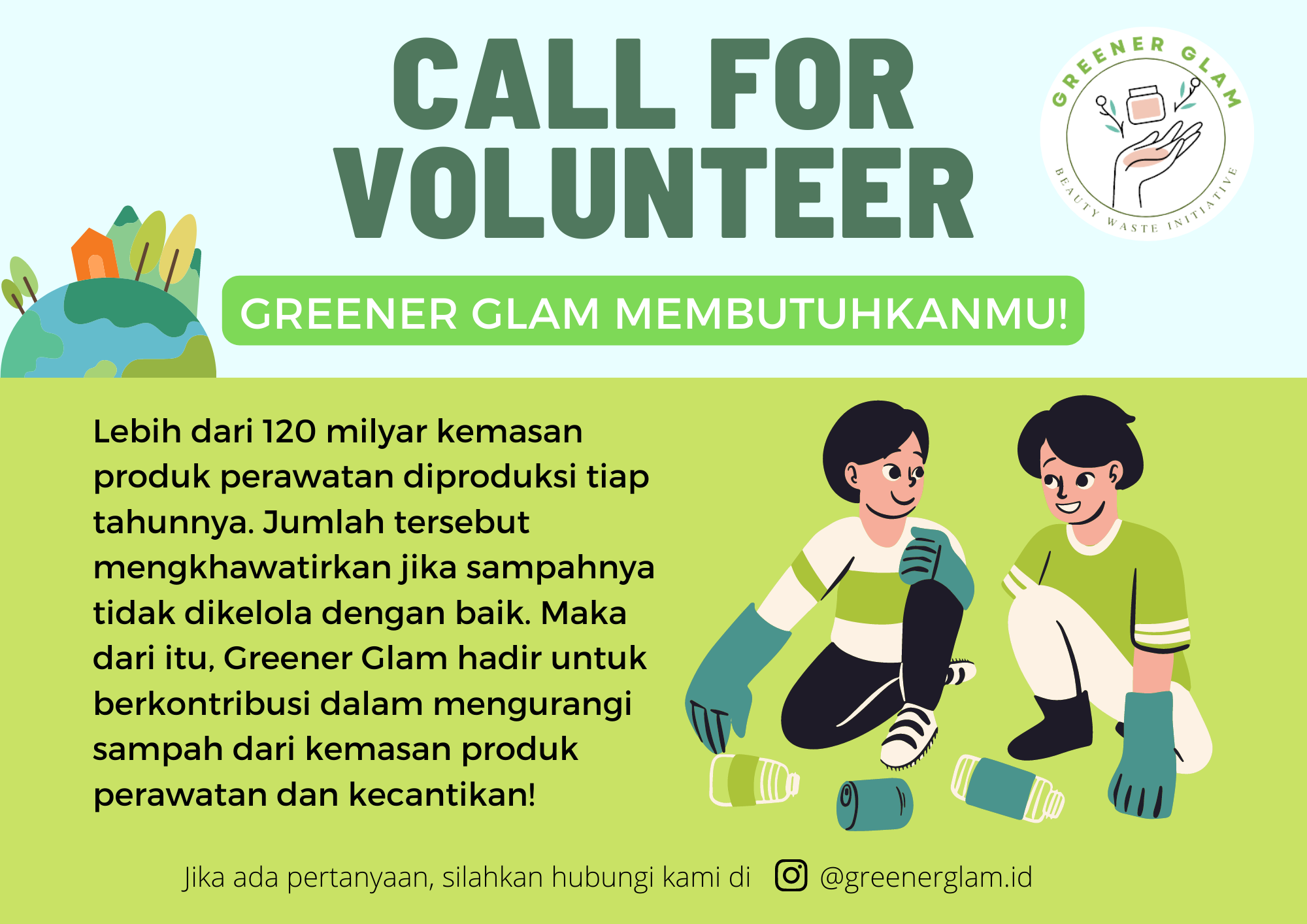 Relawan Komunitas Greener Glam