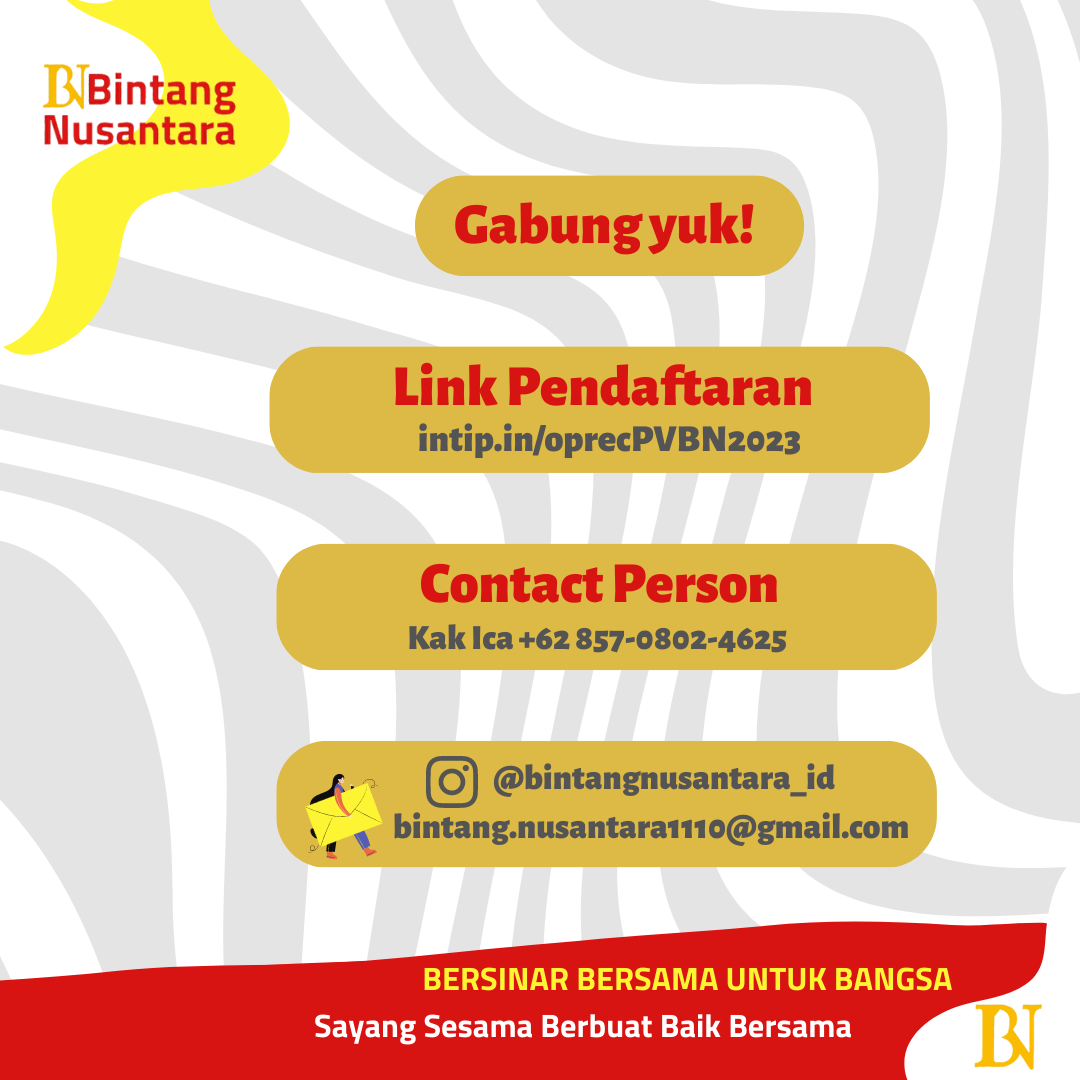 Galeri aktivitas Oprec Project Volunteer 2023 Bintang Nusantara ke-4