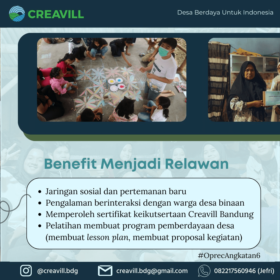 Galeri aktivitas Open Recruitment Creavill Bandung Angkatan 6 ke-4