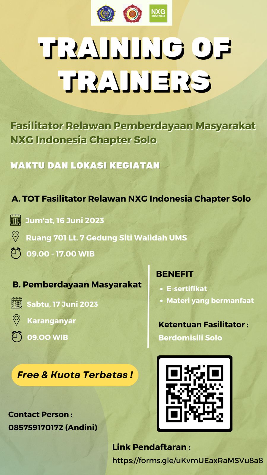 Fasilitator wilayah SOLO Raya