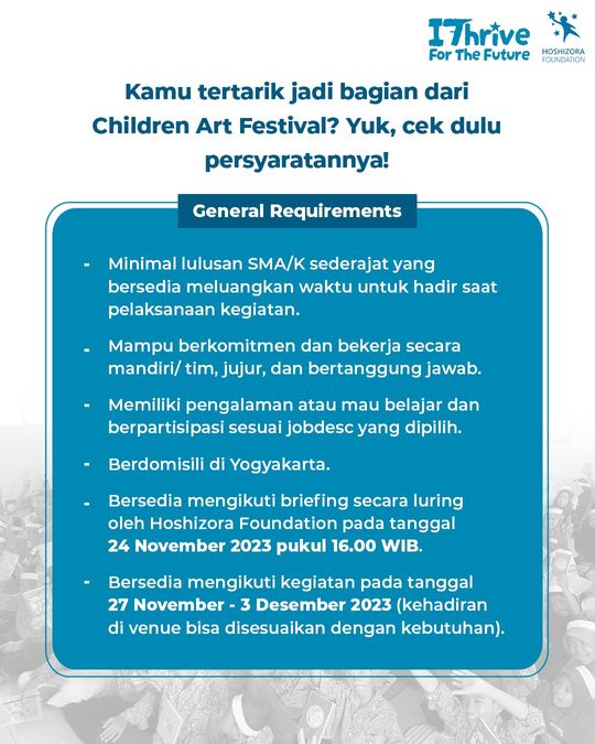 Galeri aktivitas Volunteer Children Art Festival 2023  ke-5