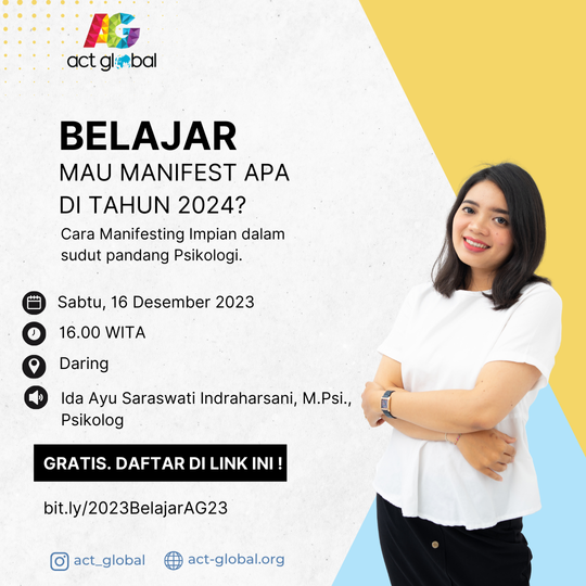 Belajar:  Mau Manifest Apa di Tahun 2024?