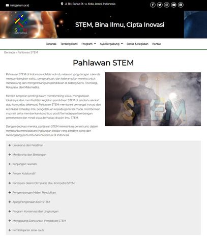 Galeri aktivitas STEM Indonesia ke-2