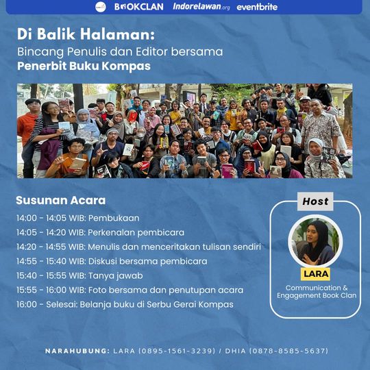 Galeri aktivitas Bincang Penulis & Editor Penerbit Buku Kompas ke-2