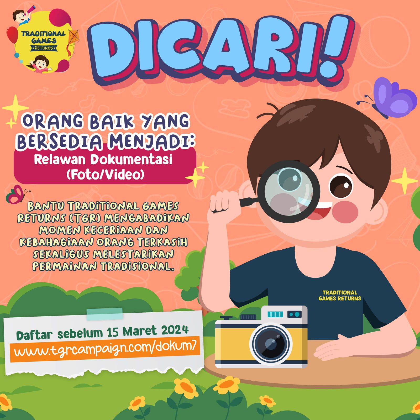 Open Recruitment Documentation Team TGR
