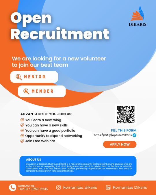 Galeri aktivitas Open Recruitment Komunitas Dikaris ke-3