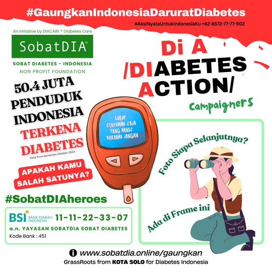 Galeri aktivitas GAUNGKAN INDONESIA DARURAT DIABETES CAMPAIGN ke-2