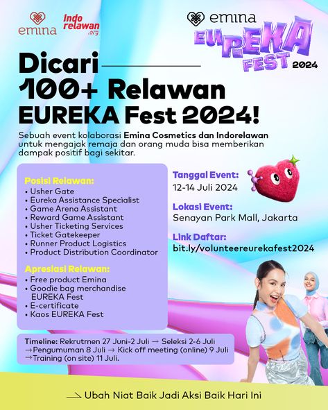 Relawan EMINA Eureka Fest 2024