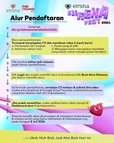 Galeri aktivitas Relawan EMINA Eureka Fest 2024 ke-2