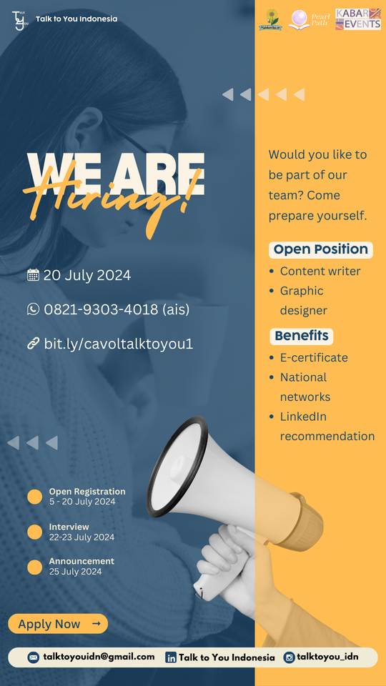 Galeri aktivitas Open Recruitment Anggota Volunteer Komunitas ke-4