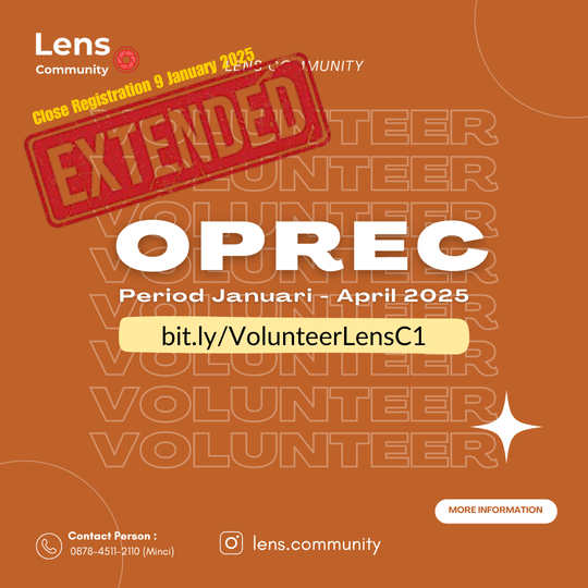 EXTENDED OPREC VOLUNTEER LENS COMMUNITY 2025