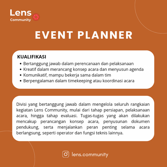 Galeri aktivitas EXTENDED OPREC VOLUNTEER LENS COMMUNITY 2025 ke-4
