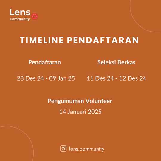 Galeri aktivitas EXTENDED OPREC VOLUNTEER LENS COMMUNITY 2025 ke-6