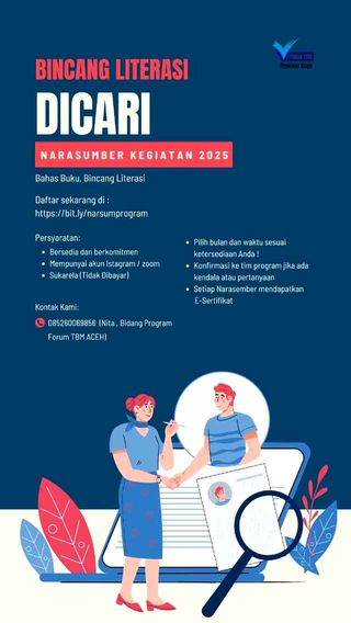 Narasumber Bahas buku dan Bincang Literasi