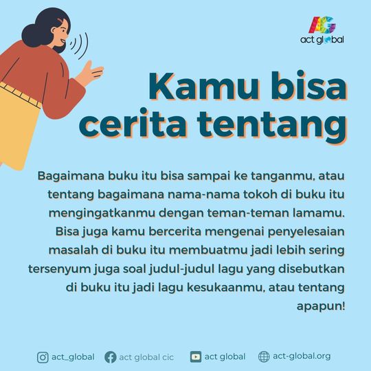 Galeri aktivitas Join Act Global Lit Circle (Klub Buku Online) ke-5