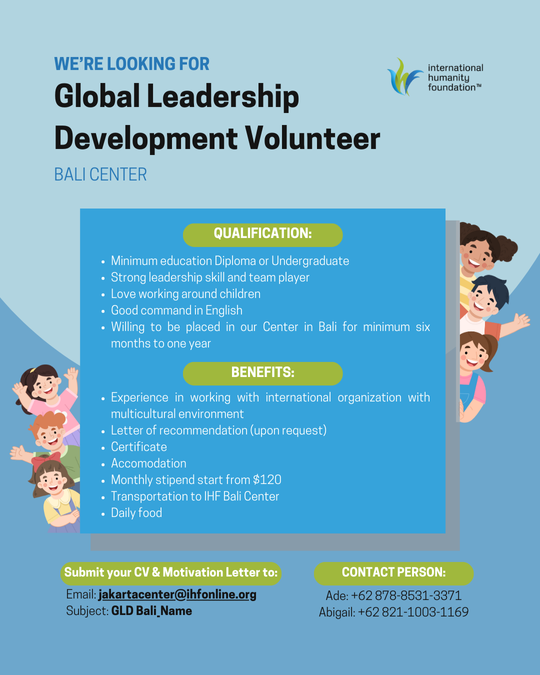 Global Leadership Development Volunteer (GLD)-Bali