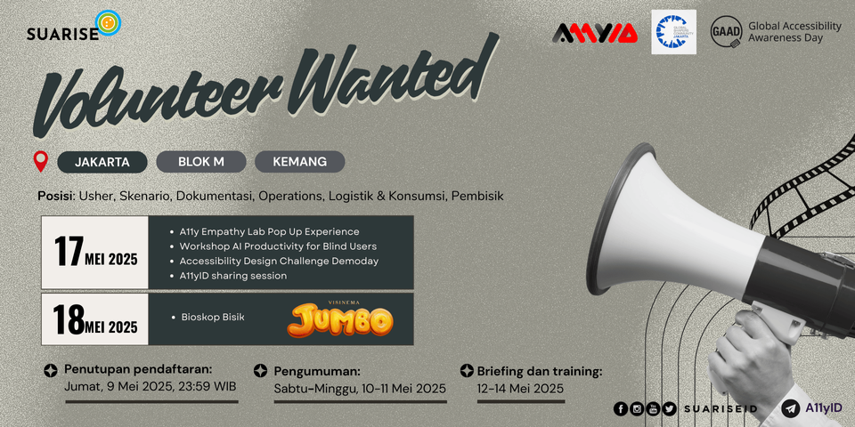 Dicar: Relawan Global Accessibility Awareness Day 