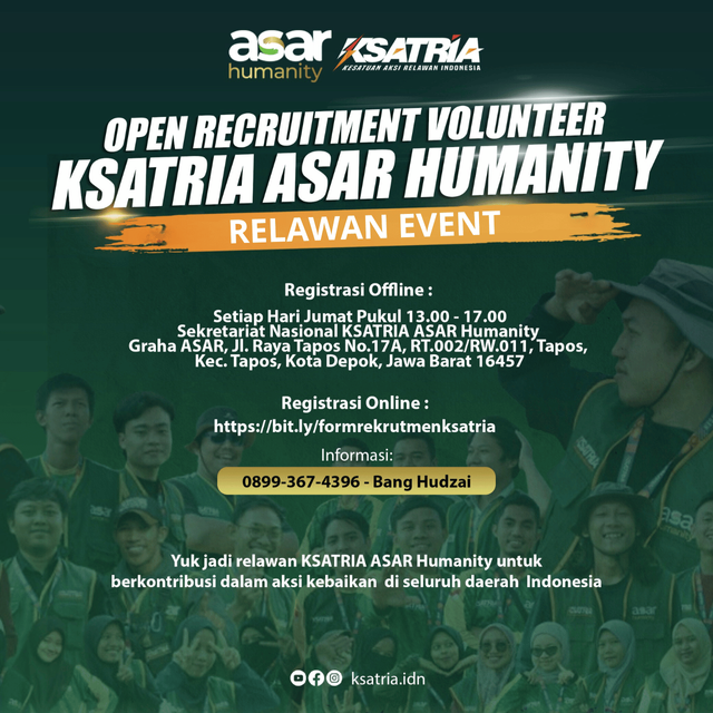Galeri aktivitas Open Recruitmen Relawan Event Laznas ASAR Humanity ke-2