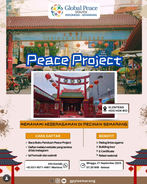 Galeri aktivitas Peace! Project: Klenteng Hoo Hok Bio, Semarang ke-2