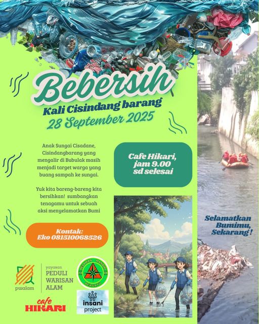 Galeri aktivitas Bebersih Kali CisindangBarang ke-4
