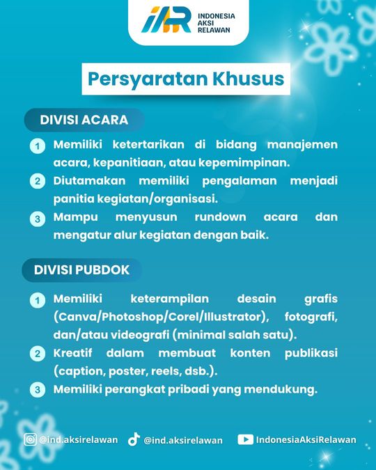 Galeri aktivitas OPREC VOLUNTEER EVENT ORGANIZER ke-3