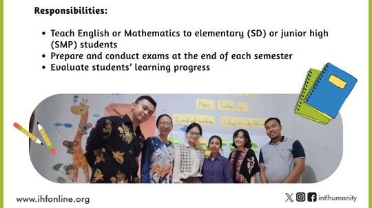 IHF Volunteer Teacher Opportunity 2025