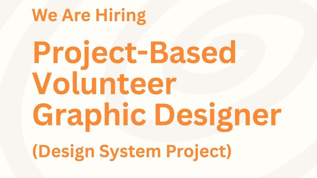 We’re looking for a Volunteer Designer! 