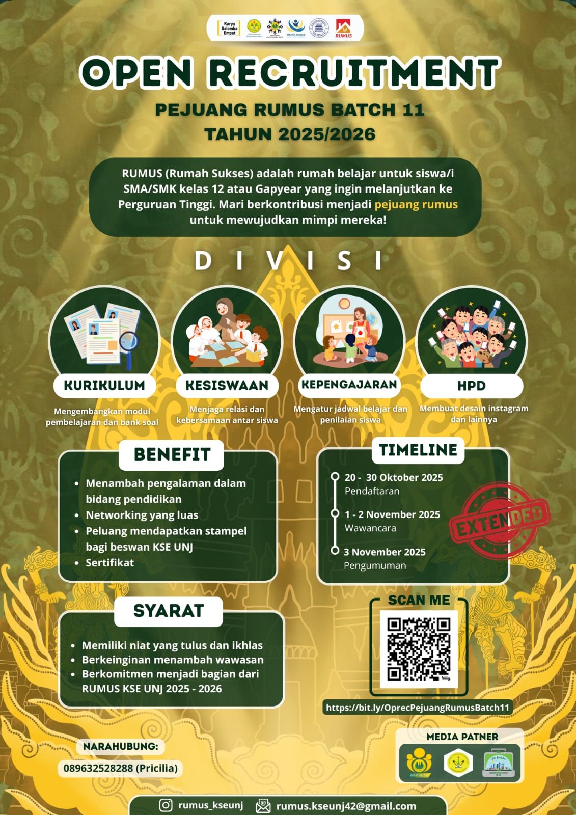 Galeri aktivitas Pendaftaran Pejuang Rumus (Rumah Sukses) Batch 11 ke-2