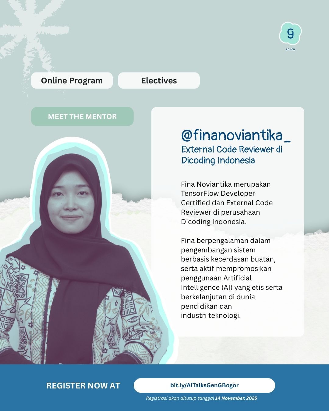 Galeri aktivitas AI Talks: AI Ethics & Prompt Engineering ke-6