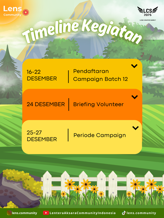 Galeri aktivitas OPREC VOLUNTEER CAMPAIGN LENS COMMUNITY  BACTH 12 ke-4