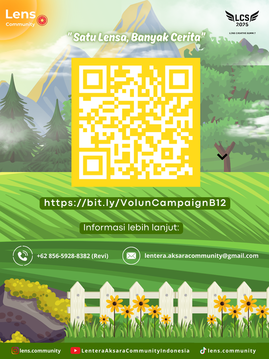 Galeri aktivitas OPREC VOLUNTEER CAMPAIGN LENS COMMUNITY  BACTH 12 ke-5