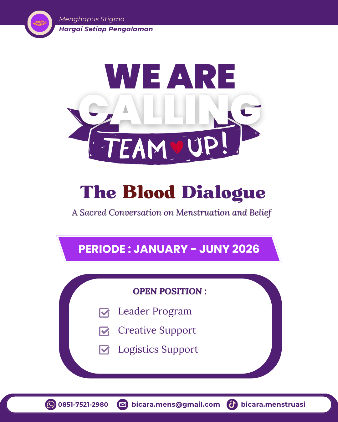 Galeri aktivitas The Blood Dialogue Program ke-2