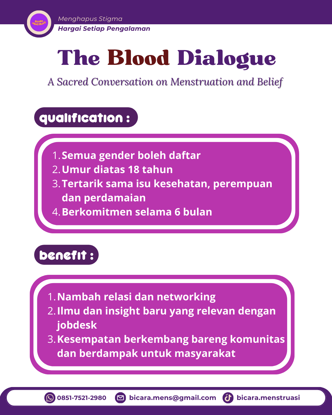 Galeri aktivitas The Blood Dialogue Program ke-4