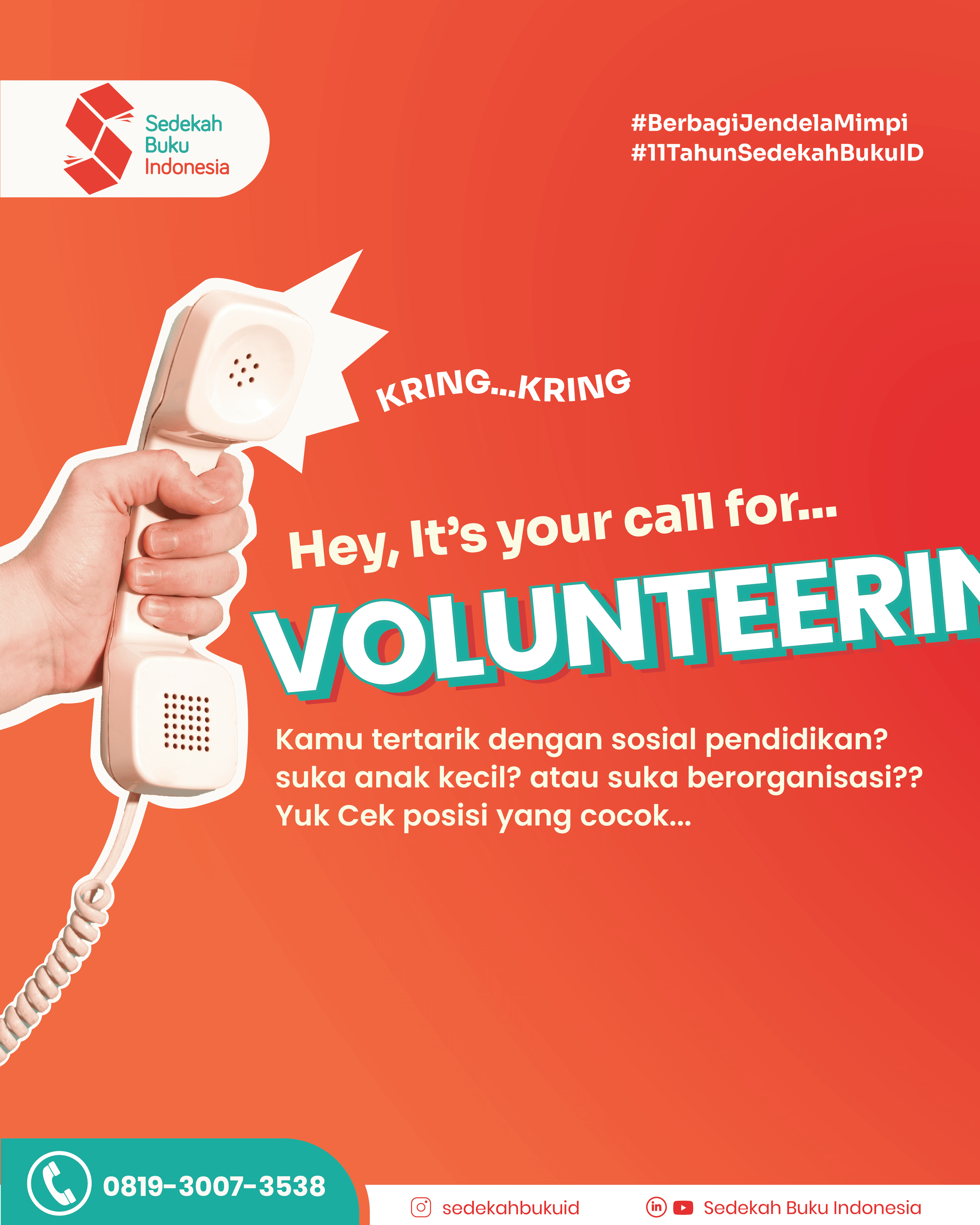 Galeri aktivitas Relawan #BerbagiJendelaMimpi ke-2