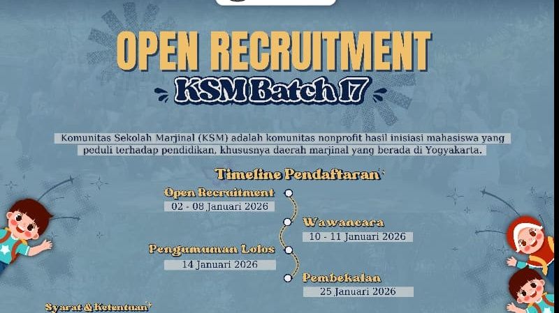 Open Recruitment Relawan dan Pengurus Batch #17